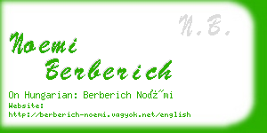 noemi berberich business card